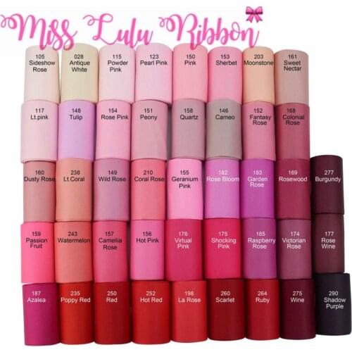 3"75mm Solid Grosgrain Ribbon 100yards/roll Pink Series DIY Hair Bowknots Gift Pack Making Handmade Hair Band