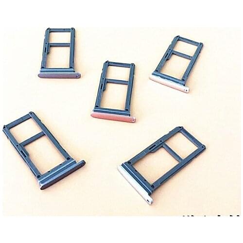 50PCS Sim Card Reader Holder For Samsung Galaxy S7 S7 Edge Single Dual Sim Card Tray Slot Adapter Black Gold Silver