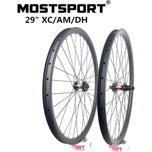 29er MTB Carbon Wheels With DT Swiss 240 Hubs Pillar Spoke Thru Axle Sram XD
