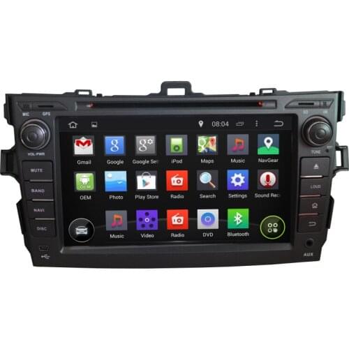 Android 4.4 buit in DVBT-MPEG 4 TV Car DVD Player Navigation GPS Radio Fit For TOYOTA COROLLA 2006 2007 2008 2009 2010 2011
