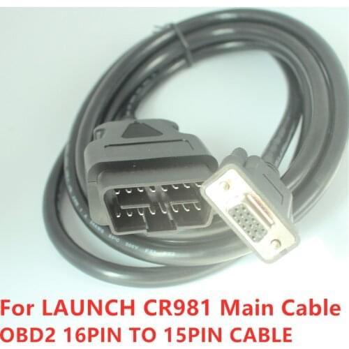 Acheheng Car Cables OBDII 16pin main test cable for launch CR981 CR982 CR971 maintenance reset tool OBD2 16PIN TO 15PIN cable