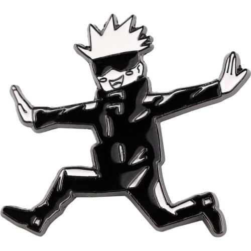 K3485 Anime Icon Cute Enamel Pins Gojo Satoru Brooches Lapel Pin Shirt Bag Badge Jewelry Gift For Kids Friends