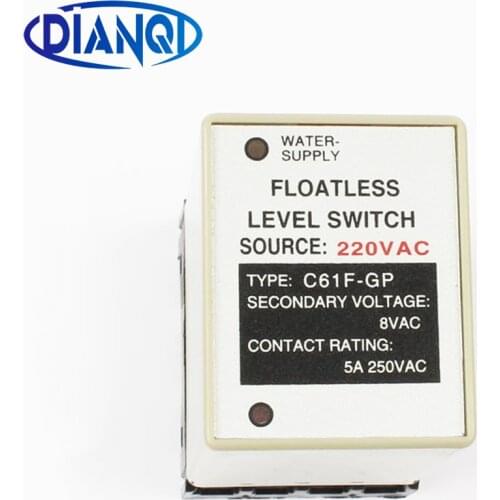 C61F-GP level relay C61F - GP water level controller switch pump automatically switches with base floatless level relay AC 220V
