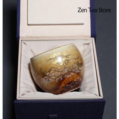 Kiln Change Tea Cup Tea Set Ceramics Mugs Tea Cups Beer Tea Mug Whiskey Glass Drinkware Cup Ceramic Latte Specialized Coffee