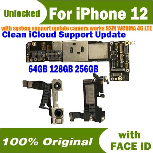 100% Original Unlock Free iCloud for iPhone XS Motherboard With/No face ID full chips logic board Good Plate Support IOS update