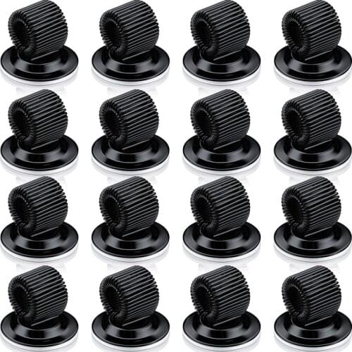 Pen Holder Clips- Self Adhesive Pen Pencil Holder Pen Clip Holder with Adjustable Spring Loop Fit Any Size Pens 16 Pack