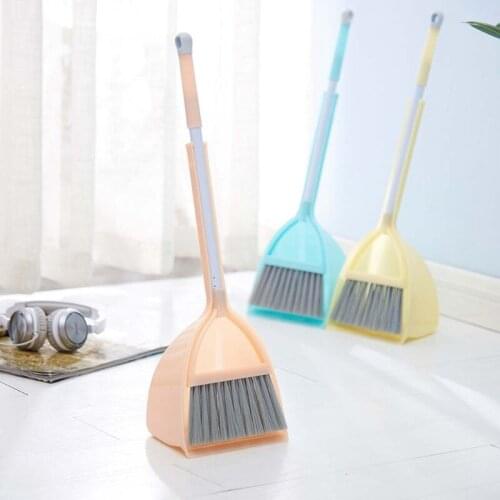 Kids Mini Broom Dustpan Set Toddlers Children Pretending Play Toys Household Cleaning Tool for Baby Girls Boys