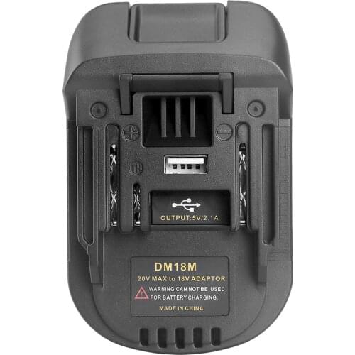 DM18M18V/20V Battery Convertor Adapter Converted to Li-Ion Charger Tool Convertor for Dewalt/for MILWAUKEE/for MAKITA Batteries