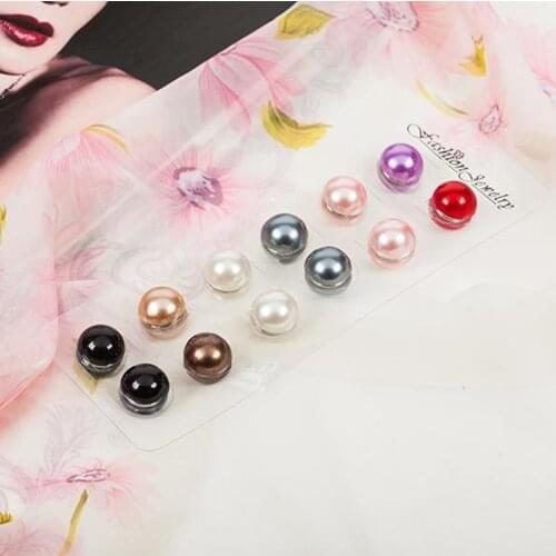 Imitation Pearl Hijab Brooch Strong Plating Magnetic Hijab Clip Luxury Accessory No Hole Pins Brooches Magnet For Muslim Scarf
