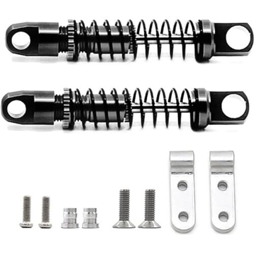 2Pcs for WPL D12 Rear Axle Alloy Metal Shock Absorber Upgrade Kit DIY Accessories for 1/10 WPL D12 RC Car Upgrade Parts