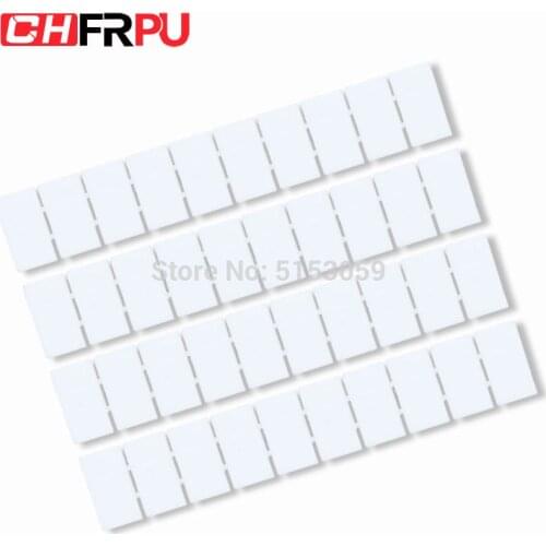 10PCS ZB12 Blank markers UK series Terminal with the number Din Rail Terminal Blocks Maker Strips