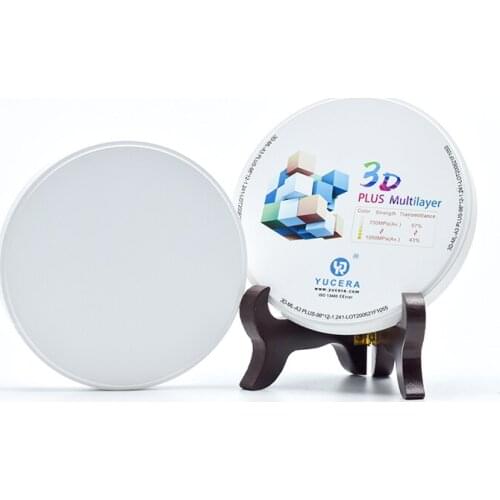 Супер Прозрачность циркония диск 98*16 мм многослойный циркониевый блок для стоматологической