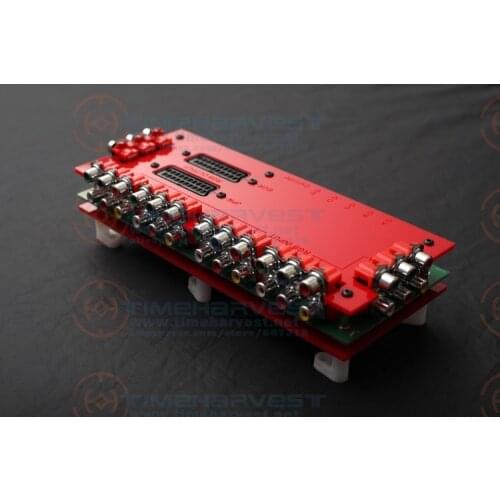 Newest SELECT RGB-RCA BOX Converter 6 way RGBS RCA input 1 way JPN or EUR SCART output Converting PCB RGBS Switcher Distributor