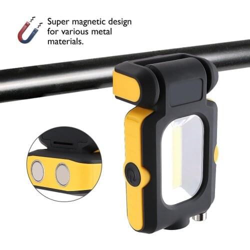 Newest 1PCS Super Bright Adjustable COB LED Work Light Inspection Lamp Hand Torch Magnetic Camping Tent Lantern With Magnet
