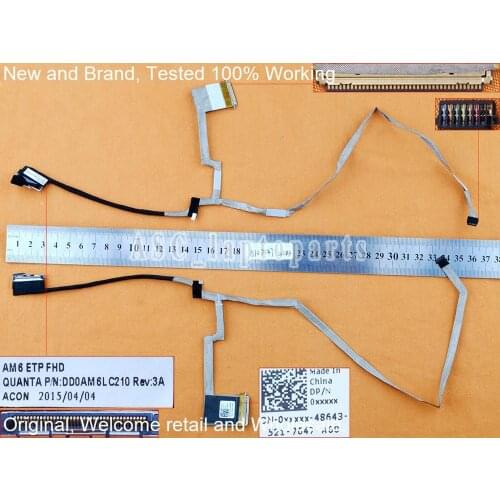 New Original LCD LED Video Flex Cable For DELL Inspiron 15 7547 7548 15-7547 FHD Laptop Screen Display DD0AM6LC210