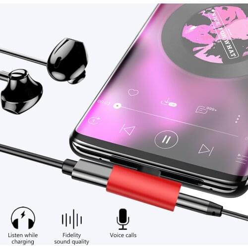 Female Converter Adapter Data Type C Male To Micro USB To 3.5mm Male connector Audio line interface For Samsung Xiaomi Huawei