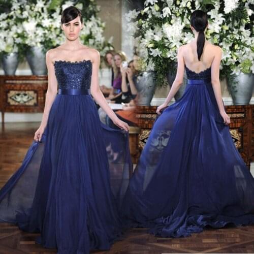 Vestido de renda women party 2018 new fashion sexy belt royal blue long evening Formal elegant gown mother of the bride dresses