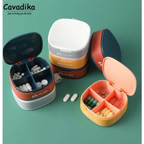 Portable Pill Container Fashion Pill Case Personal Safety Health Care Organizer Medicine Box Capsules Organizer First Aid Kit