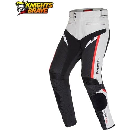 GHOST RACING Motorcycle Pants Men Winter Cold Proof Moto Pants Night Reflection Motorbike Protective Trousers Have Cotton Lining