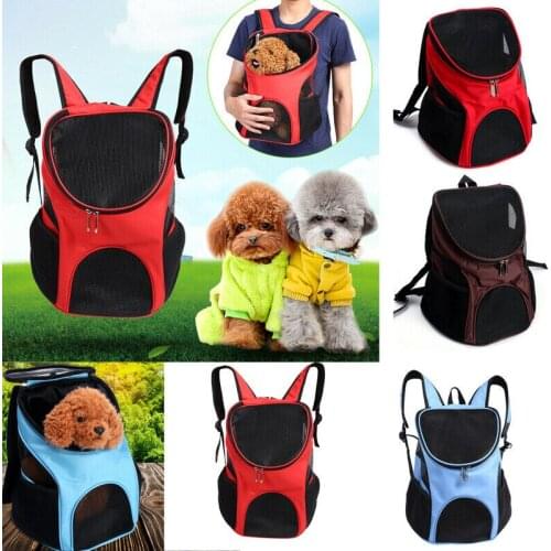 Mesh Breathable Pet Carrier Backpack Padded Shoulder Straps Large Capacity Cat Dog Outdoor Traveling Hiking Zipper Carry Bags