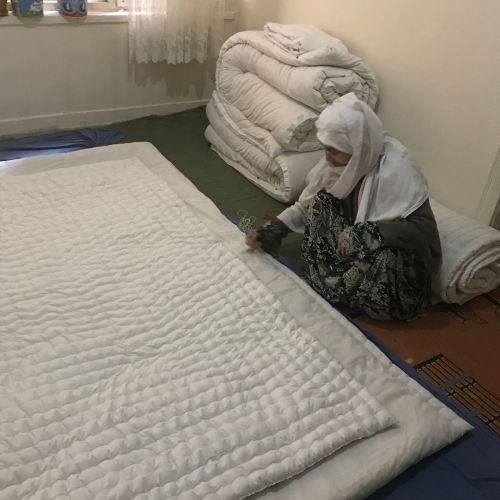 100 NATURAL ORGANIC HAND DİKİŞİ HANDMADE DOUBLE PERSONALITY WOOL QUILT. PLEASE AŞIKLAMAYI PLEASE READ