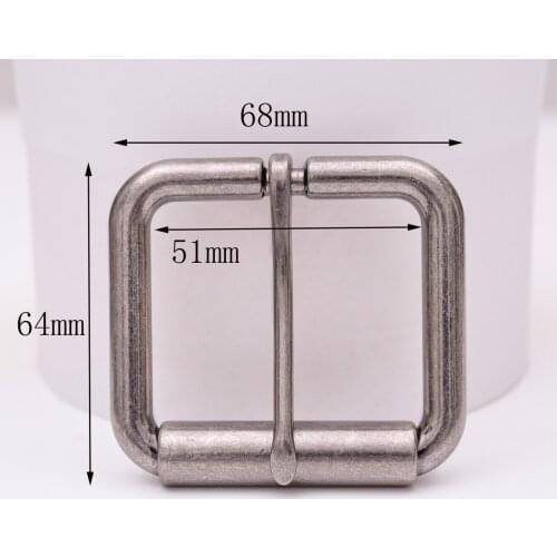 2" (51mm) Antique Silver Heavy Duty Wide Big Mens Roller Belt Buckle End Bar Jeans Leather Belt Buckles Replacement