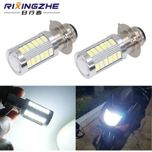 RXZ 2pcs P15D H6M LED Motorcycle Headlight DC12V PX15D Motorcycle Head Lamp white Fog Light DRL Daytime Running Lights 12v