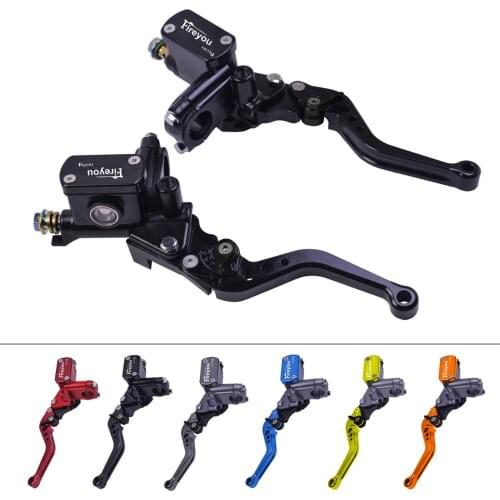 Universal motorcycle brake master cylinder fluid motorbike brake clutch levers for yamaha honda sukuzi kawasaki hydraulic lever