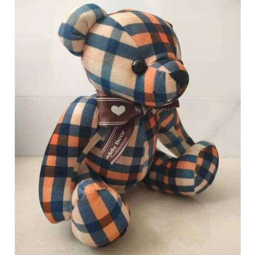 Japan Cartoon MOMO Bear Stuffed Toy Dolls 20cm Kawaii Kid Gift