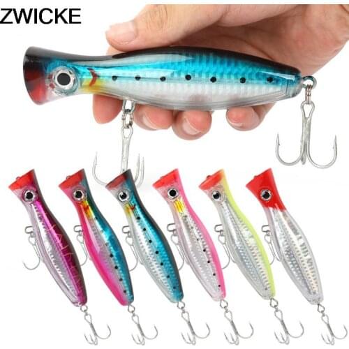 43g 12cm Topwater Popper Fishing Lures Hard Bait Crankbait 3D Eyes Big Mouth Minnow Popper Wobbler Fishing Lure