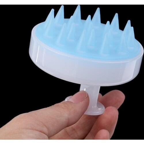 1PCS Silicone Massager Beauty Spa Tools Soft Massage Brush Hair Washing Comb Body Bath Teeth Hair Scalp Shampoo Comb