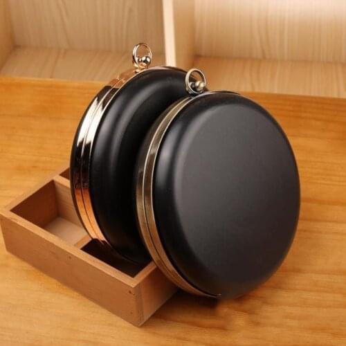 18 cm round minaudiere box clutch frame with plastic covers silver gold bronze gunmetal color diy handbag accessories handles