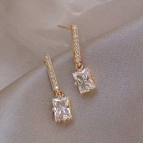 2021 Hot Style New Classic Crystal Earrings Ladies Long Tassels Rhinestone Earrings Fashion Korean Earring Jewelry
