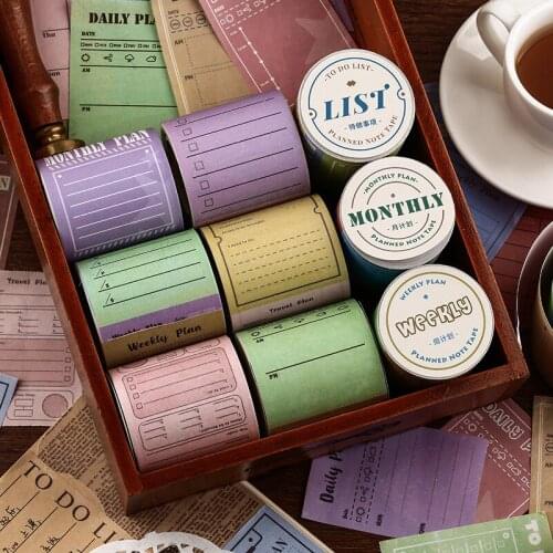 5 PDA retro label hand account plan DIY decorative material stickers washi tape scrapbooking stickers scrapbooking washi sticker