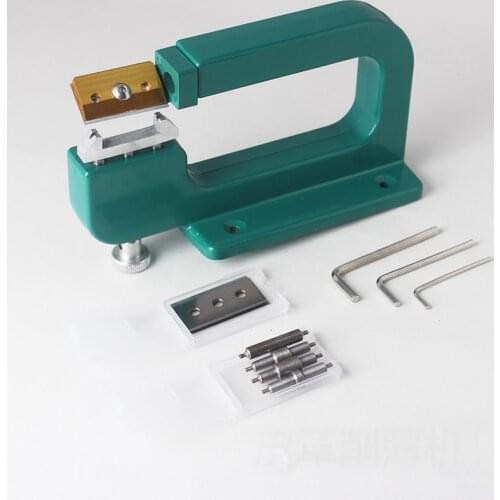 Aluminum Leather Splitter Tool Manual Leather Paring Device Kit Leather Skiver Peeler Leather Tool With Blades max 30mm width