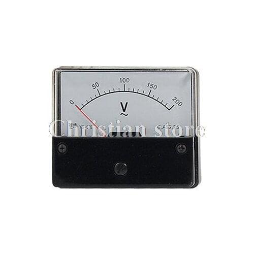 Class 2.5 Accuracy Analog Voltage Panel Meter AC 0-200V