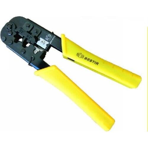 BESTIR taiwan 7.3"8cores 6cores RJ11 RJ12 RJ45 crimping cutting stripping pliers network hand tool NO.01114 freeshipping