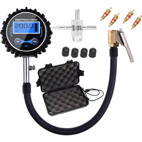 3-200PSI Digital Tire Tire Pressure Gauge LCD Pressure Gauge to Quickly Measure the Pressure Of Car Tires