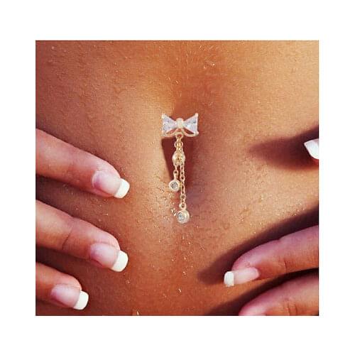 EBay Hot Belly Button Ring Electroplating Gold Online Wholesale White Pink Black 12 Pcs/lot