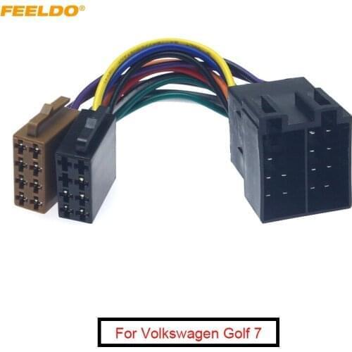 FEELDO 6Pcs Universal Female To Male Car Stereo Radio ISO Wiring Harness Adapter Lead For Honda #MX3687