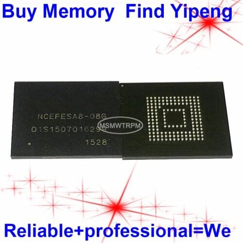 NCEFESA8-08G BGA153Ball EMMC 8GB Mobilephone Memory New original and Second-hand Soldered Balls Tested OK