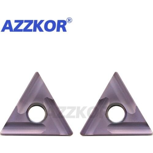 TNMG1604R-S NT1215 Turning Tools Insert CNC Center Lathe For Stainless Steel Roughing AZZKOR Triangle Carbide Blades TNMG1604L-S