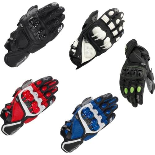 S1 leather road vehicle gloves mens and womens cycling all finger anti fall motorcycle