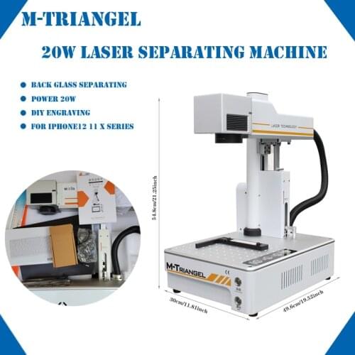 M-Triangel Laser Separating Machine Fiber Laser LCD Repair Machine For IPhone12 11 XS Max 8 8+ Back Glass Remover Frame Cutting