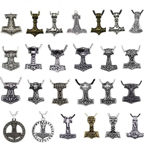 MJOLNIR NORSE VIKING Necklace GOD Pendant MYTHOLOGY New Pendants Jewelry For Women Men Gifts