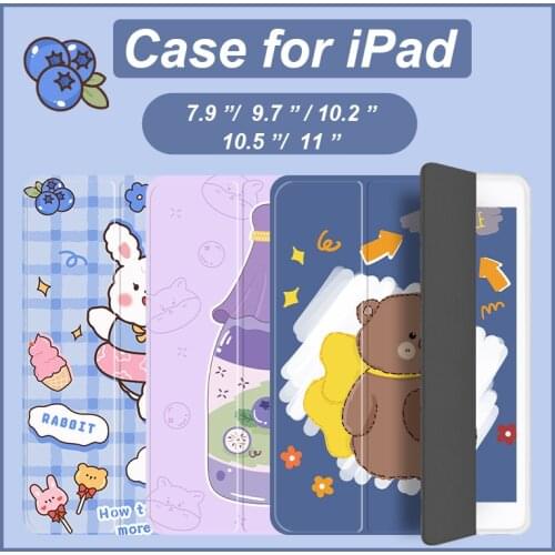 Cartoon Case for iPad Pro 11 2021 Air 4 2020 7 8 Generation 10.2 Case for iPad Air 3 2 9.7 2017 2018 Mini 5 Cover