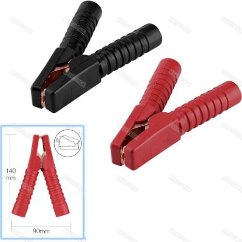 New Car Alligator Clips Battery Clamps Crocodile Clip 100A Red/Black