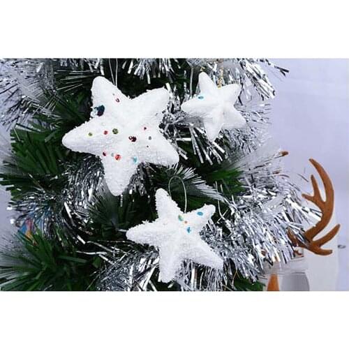 50x Christmas Star Styrofoam Foam Material For Kids Children Modeling Craft