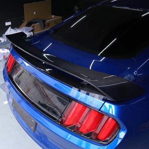 Suitable For 15-20 Ford Modified Tail, Mustang Special Gt350 Carbon Fiber Large Tail Wind Wing