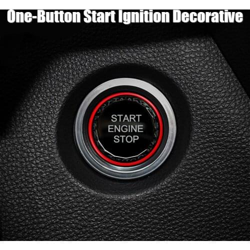 Applicable To Toyota RAV4 Camry Prado One Key Start Button Decoration Patch Interior Modification Car Styling Accessories